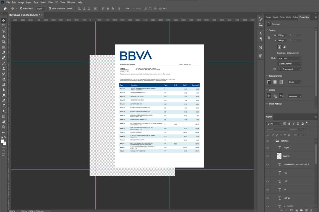 Déclaration d'organisation de BBVA Bank Modèle Word et PDF template Déclaration d'organisation de BBVA Bank Modèle Word et PDF template